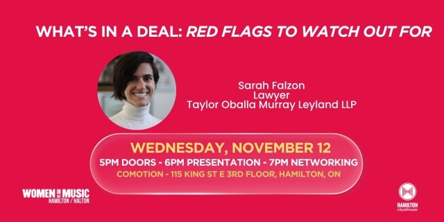 Hamilton/ Halton WIMC Chapter: What’s in a Deal: Red Flags to Watch Out For